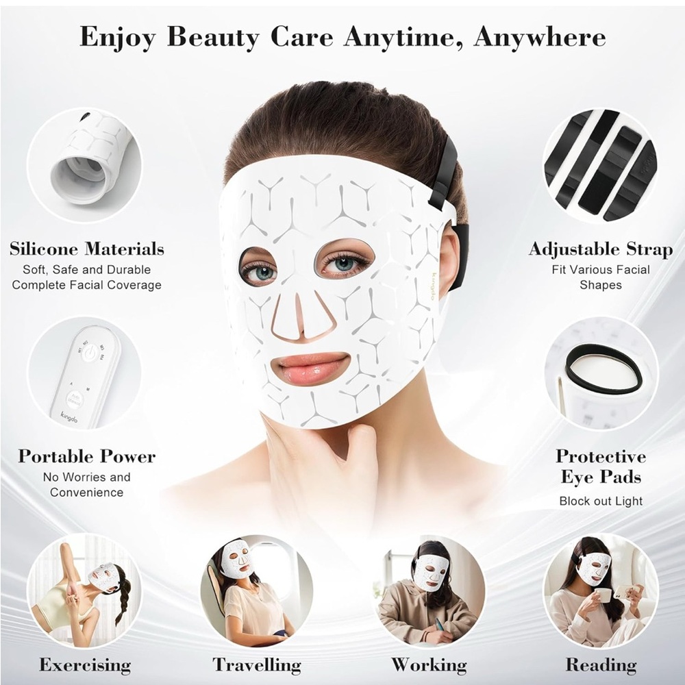 White LED Face Mask - Picture 2 of 8